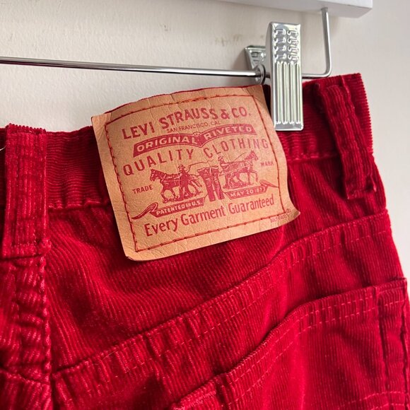 Levi's Vibrant Red Flare Pants - Picture 2 of 6